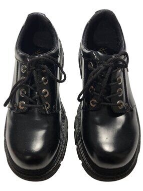 New Men's Size 10 Oxford-Style High-Gloss Black Prom Dress Shoes - NWOT